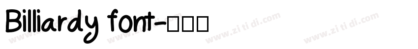 Billiardy font字体转换
